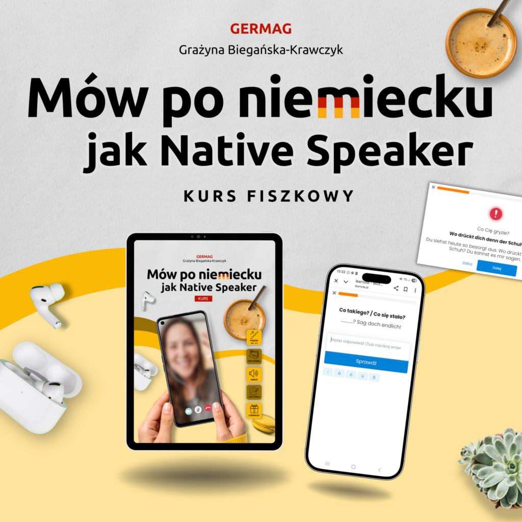 po niemiecku jak native, potoczny niemiecki, potocznie niemieckie słówka, codzienny niemiecki, niemiecki na co dzień, niemiecki A2, niemiecki B1, niemiecki B2, niemiecki C1, Umgangssprache, potoczne zwroty neimieckie, niemiecki dla dorosłych, kurs niemiecki online, fiszki, fiszki niemieckie