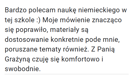 niemieckie dla dorosłych, niemiecki A2, niemiecki B2, niemiecki A1, niemiecki zajęcia indywidualne, kurs online, szkoła jęzkowa