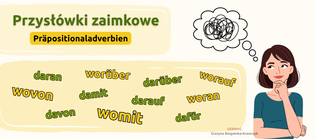 worauf, darauf, darüber, worüber, germag, wovon, davon, damit, womit, gramatyka niemiecki A2, gramatyka niemiecki B1, gramatyka niemiecki B2, Präpositionaladverbien, Pronominaladverbien, Grammatik B1, deutsch lernen, niemiecki B1